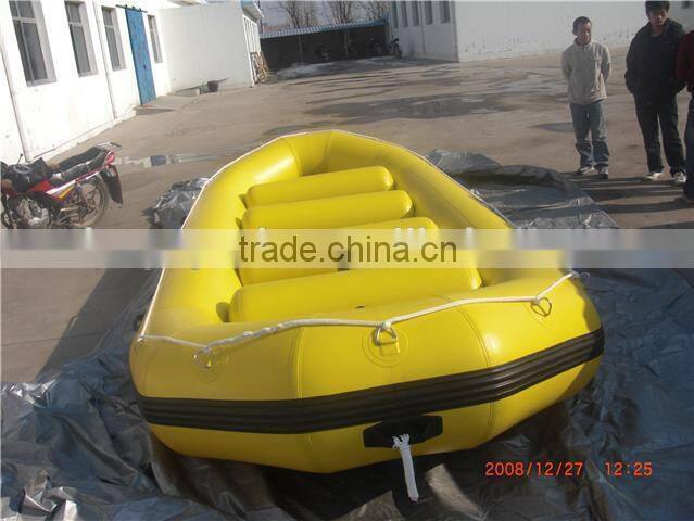 PVC material inflatable river raft boat