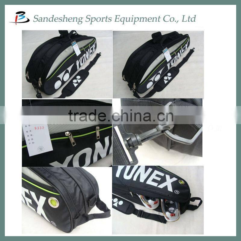Badminton sports bag with shoe compartment