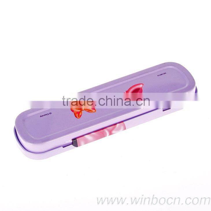 Single-layer Tin Cartoon Students Pencil Case