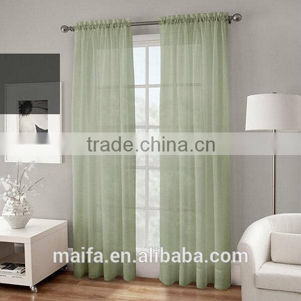 Crushed Voile Platinum Collection Sheer Rod Pocket Window Curtain Panels