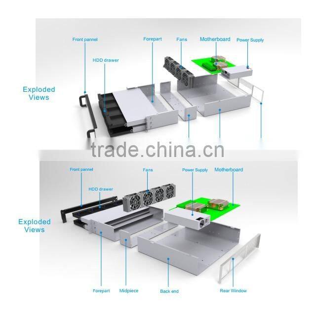 4U 19 inch rack sevrer case for rack sever with 650 depth