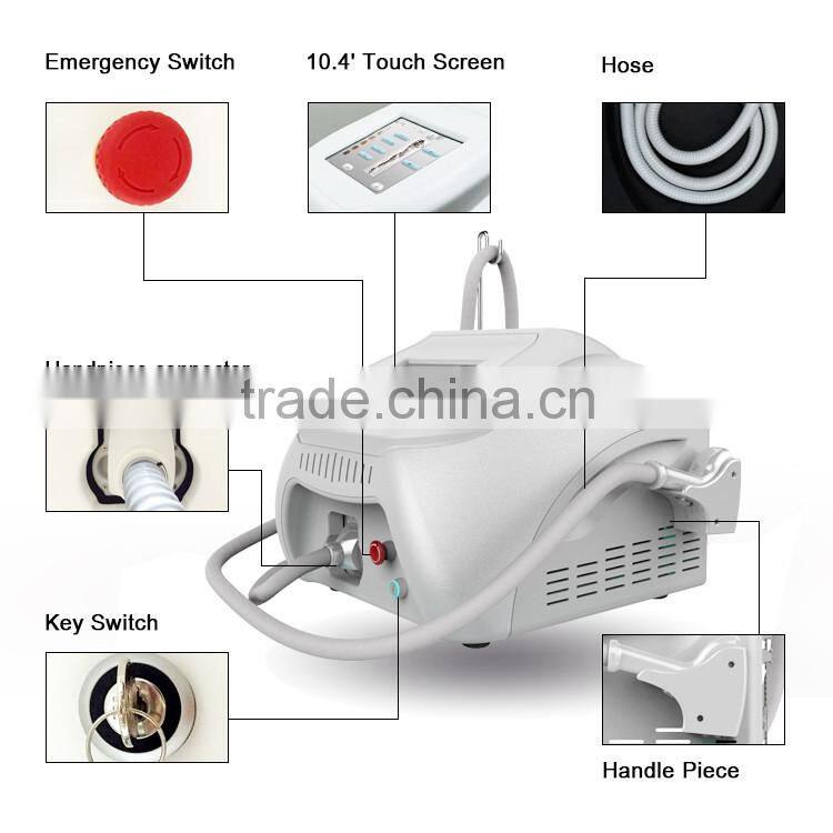 professional portable 808nm diode laser permanent hair removal machine price