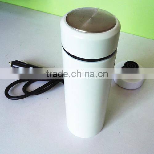 Stainless Steel Car electric heated mug 12 volt Heat Insulation Cup Portable Travel Coffee Mug