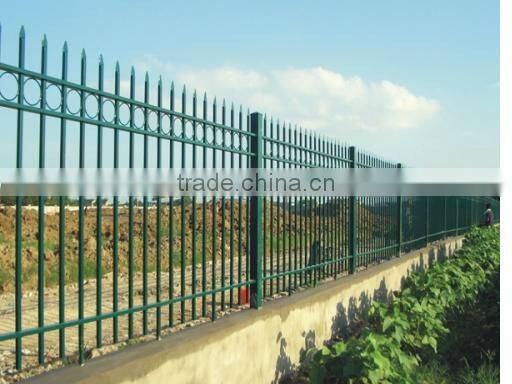 White wrought iron guardrail (factory)