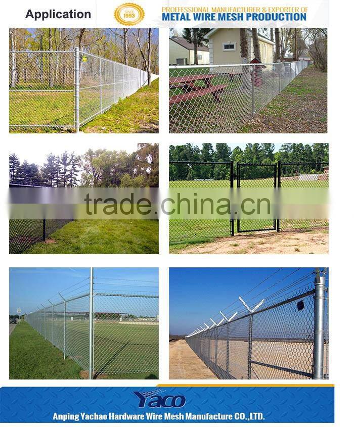 Residential building use Good rigidity Galvanized chain link fence panels