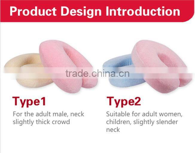 wholesale anti mite memory foam built-in speaker u shape pillow
