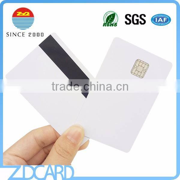 80K Dual Interface PVC smart JAVA card with magnetic stripe