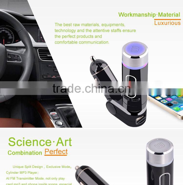 bluetooth car mp3 player fm transmitter with usb charger