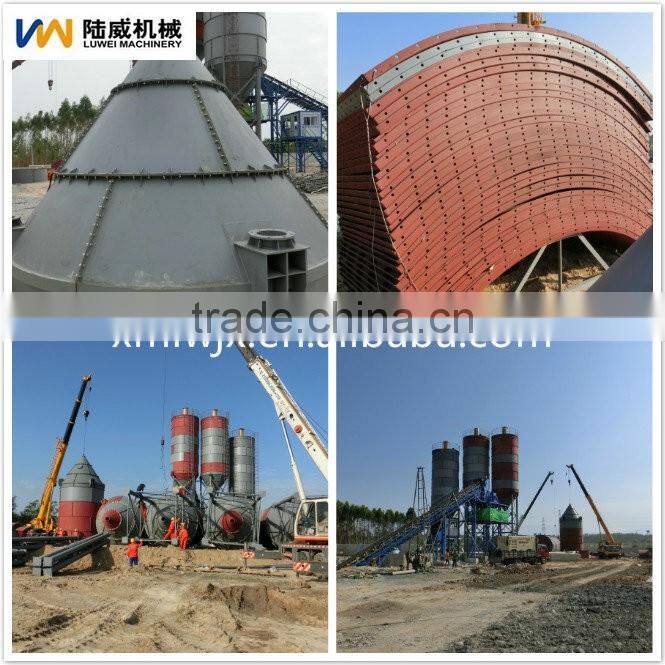 Outside flange bolted type cement silo used concrete mixing plant