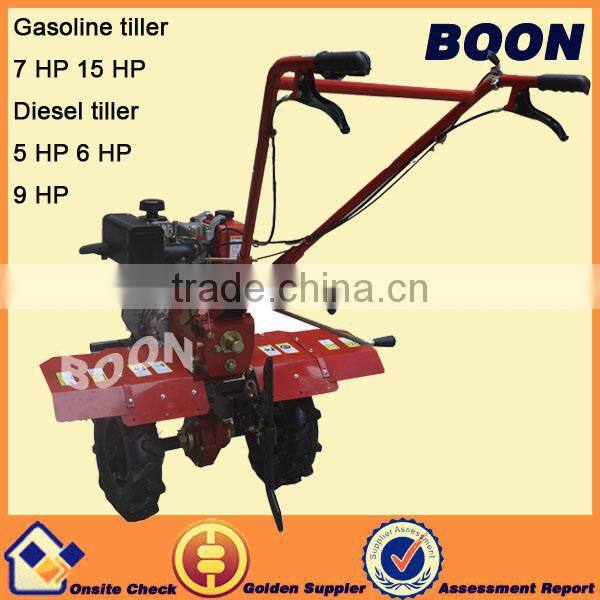 4.4 KW diesel engine mini tiller cultivator in agriculture