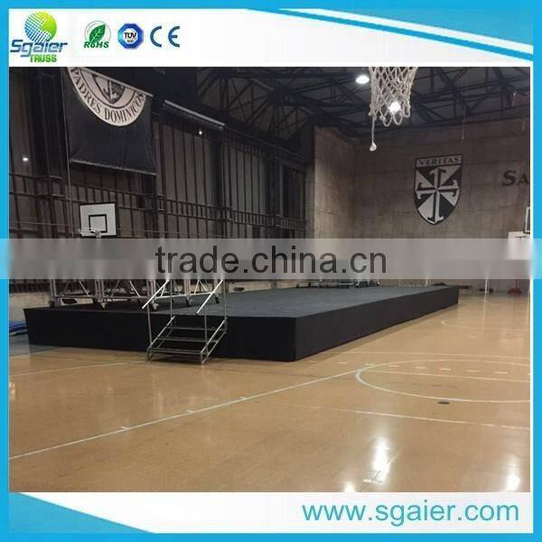 20ft by 24ft easy assemble aluminum stage for school activities