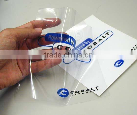 waterproof transparent self adhesive sticker paper