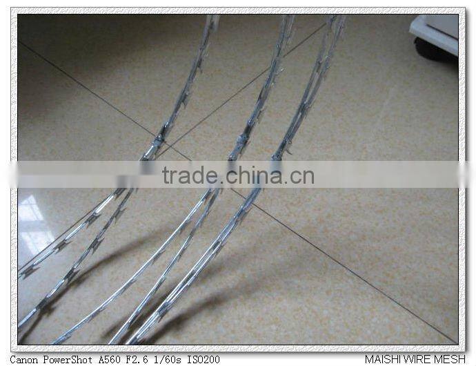 304 Stainless BTO 22 Concertina Razor Wire with cliped