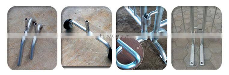 free sample crowd barricades steel fencing for crowd control manufactory