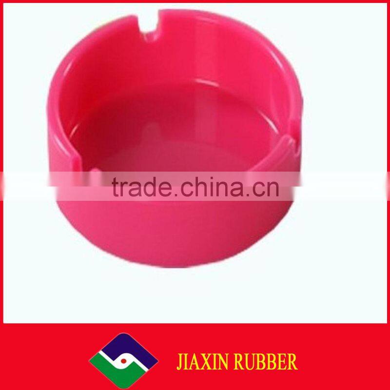 2014 new style oval melamine/silicone/pvc led light car ashtray