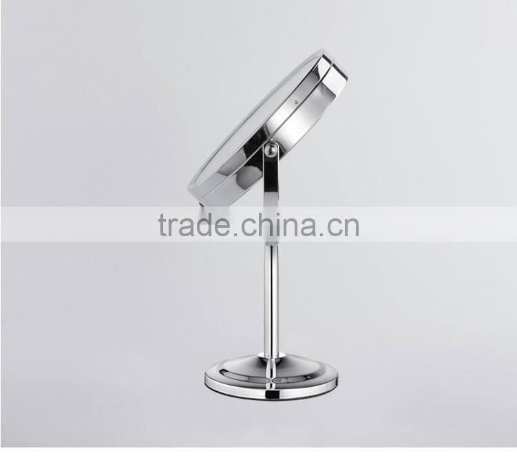 Double-sided desktop battery-operated makeup mirror with led light led cosmetic mirror