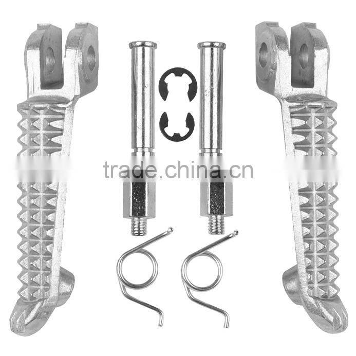 For Yamaha YZF R6 2006-2011 Silver Front Passenger Foot Pegs Footrest Brackets