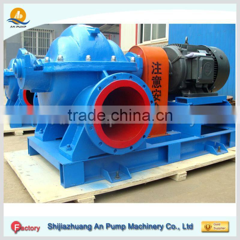 Large Flow Centrifugal Double Suction Split Case 250hp Waterpump