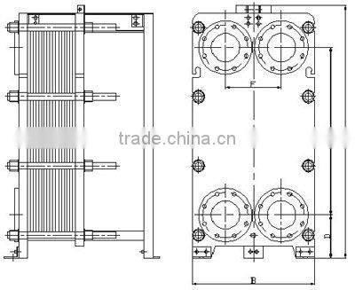 plate cooler used in milk pasteurization plate chiller