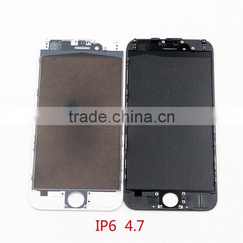 for iphone 6 glass with frame close to original green film glass with logo higher frame