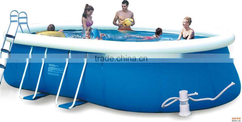 Children playing inflatable bouncing castle