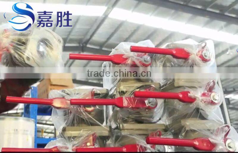 manufacure supply aluminium alloy handle operation three way ball valve