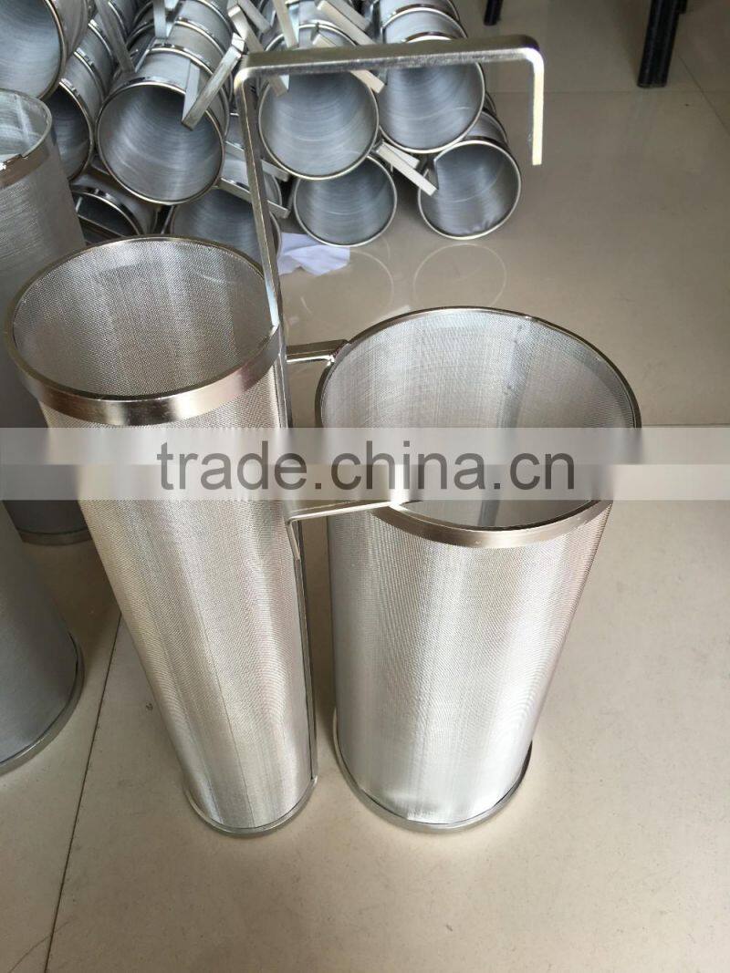 6x14(Factory)Homebrewing beer hop spider hop filter stainless steel mesh hop strainer