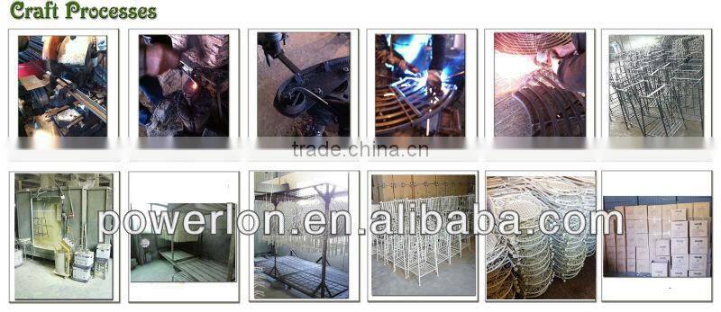 Durable Elegant Folding Garden Matel Bench Antique White