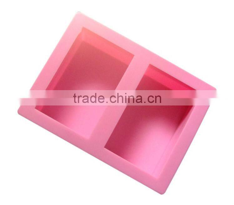 New style non-toxic silicone soap molds, two rectangular shape silcone soap mold