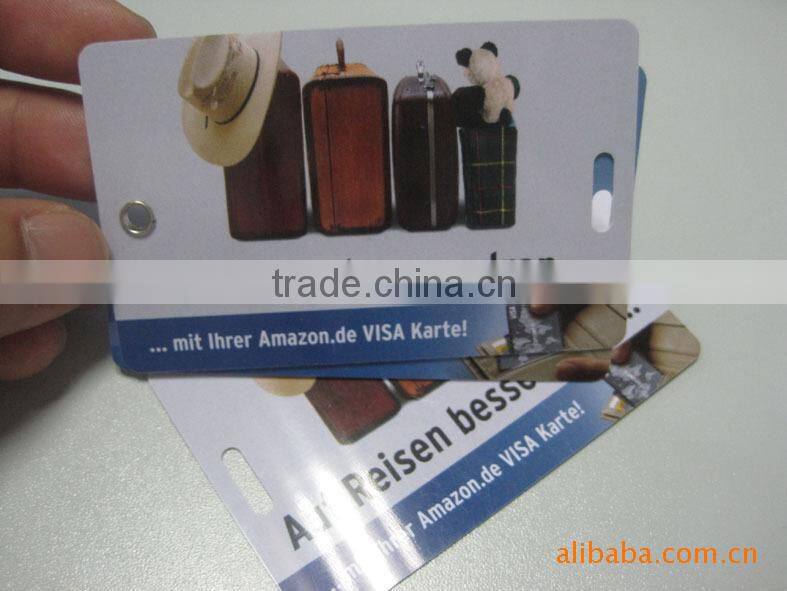 Custom printed plastic card keychain