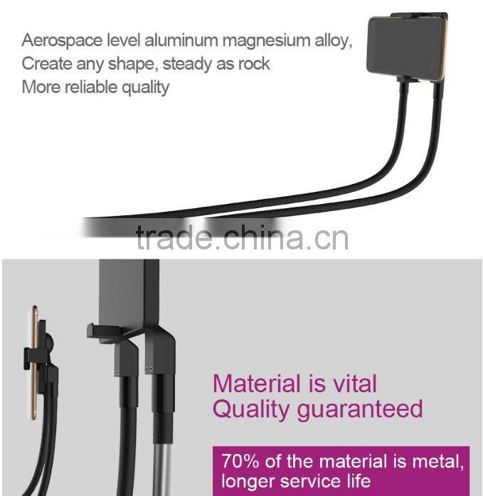 2017 New Creative Neck Wearable Phone Holder For Personal Leisure/Driving Use , Universal Adjustable Mobile Phone Stand Holder