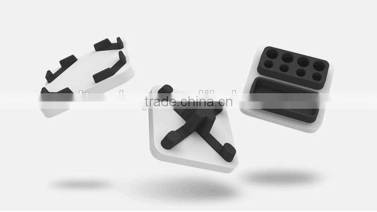 Creative Desktop Storage three-piece Simple Desk tool case memo paper box/phone dock/pencil vase