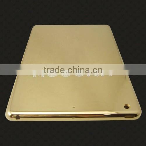 luxury item plating 24k gold housing for ipad air 2,gold housing back cover replacement for ipad mini3,24k gold housing for ipad