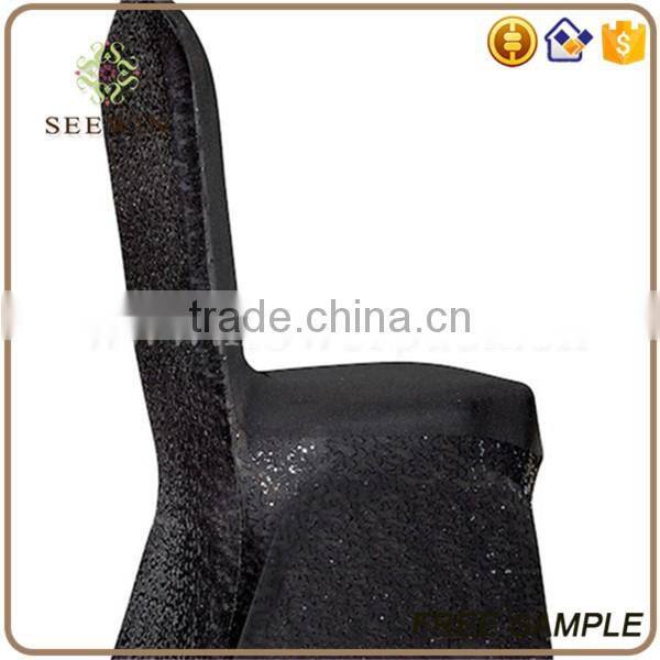 hot sale spandex sequin chair cover