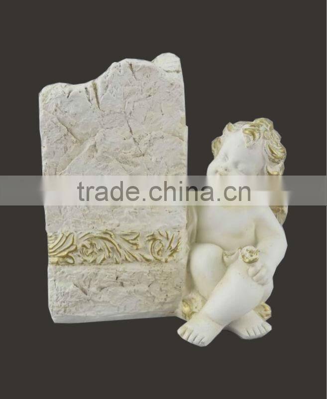 popular figurine decorative resin christmas angel