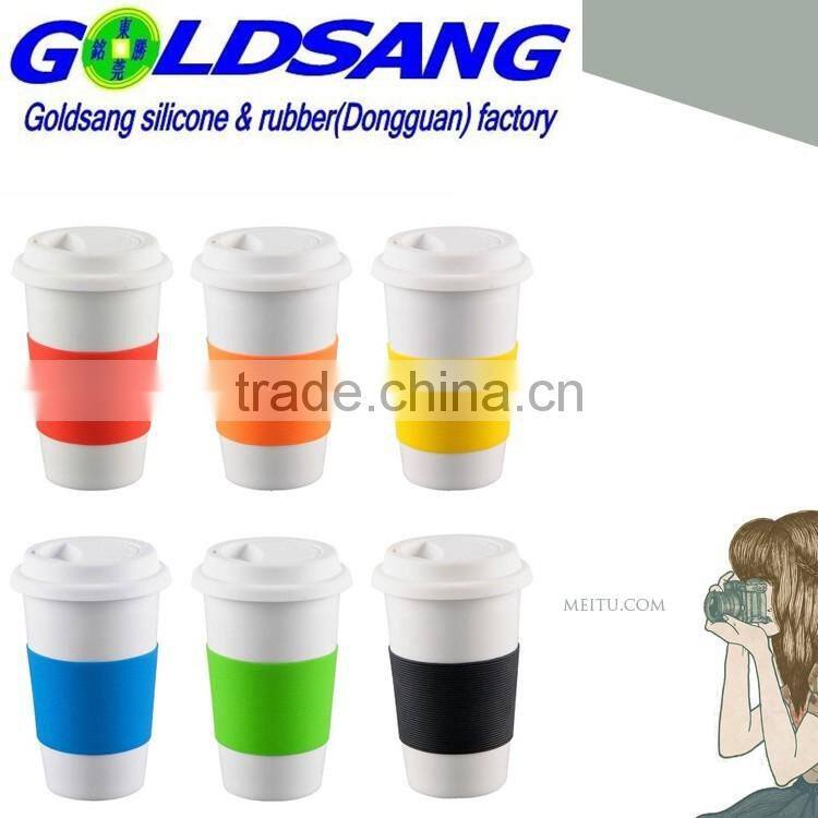 colorful silicone cup cover &non-slip hot resistant