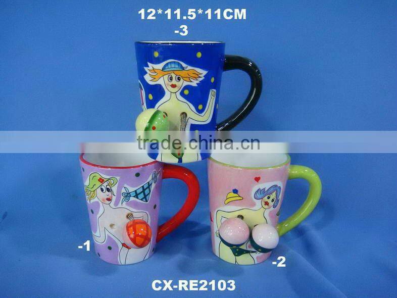 ceramic valentine mug-ceramic nose mug-plain black ceramic mug-ceramic soup mugs