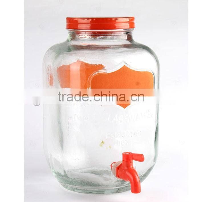 5L colorful blackboard skull glass dispenser