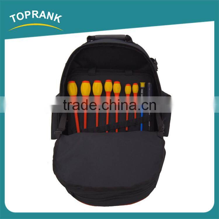 TOPRANK 23pcs hand tool backpack packing all hand tool set in one packbag