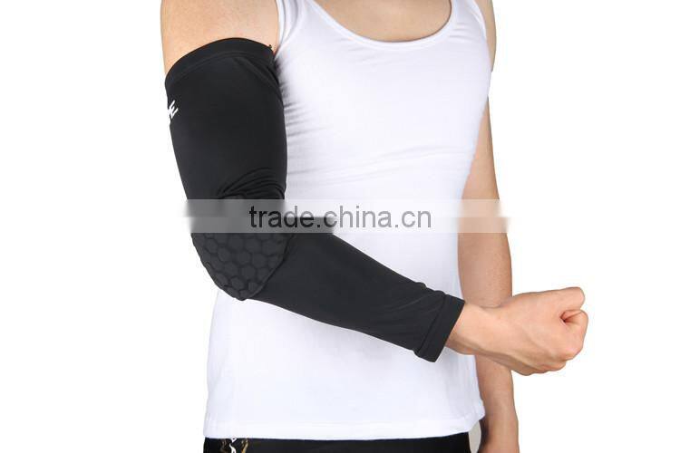 New design black elbow support pad compression cricket elbow sleeve
