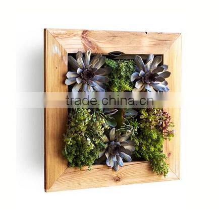 wall-mounted wooden flower pot wooden flower box outdoor wall deco