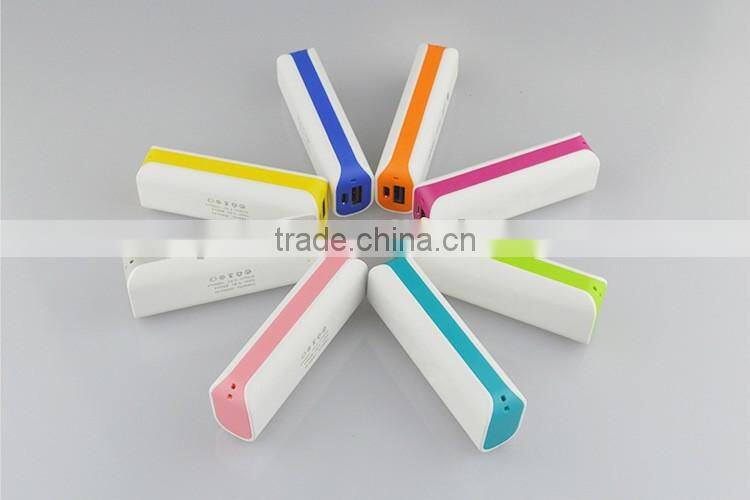 Power bank 2600mah, mobile power supply, portable usb travel battery charger