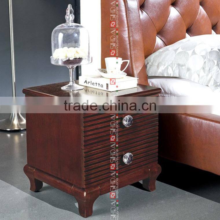 lucite night stand / oak night stand / antique night stands N-43