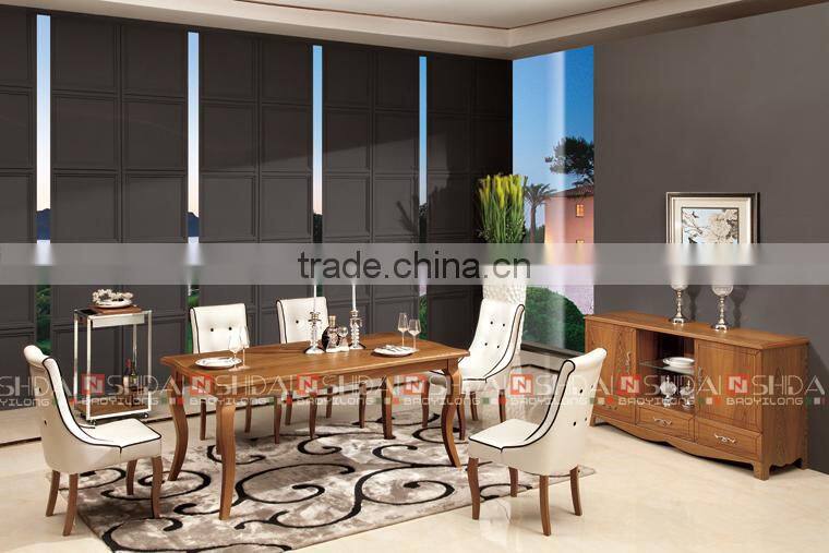 Buffet Walnut Sideboard Storage Furniture Cabinet Wood Drawers Furniture Decor N6329-RE