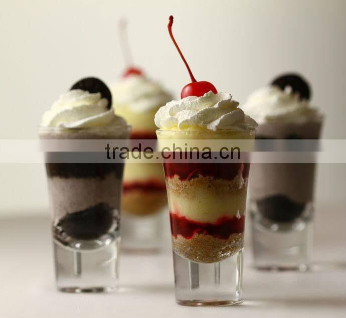 High Quality clear glass ice cream cup