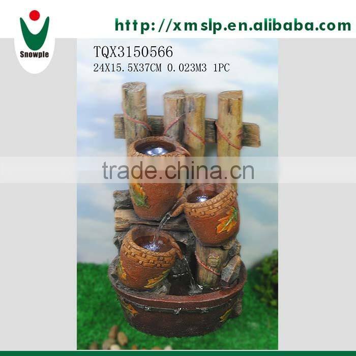 High quality resin outdoor water fountain factory supply