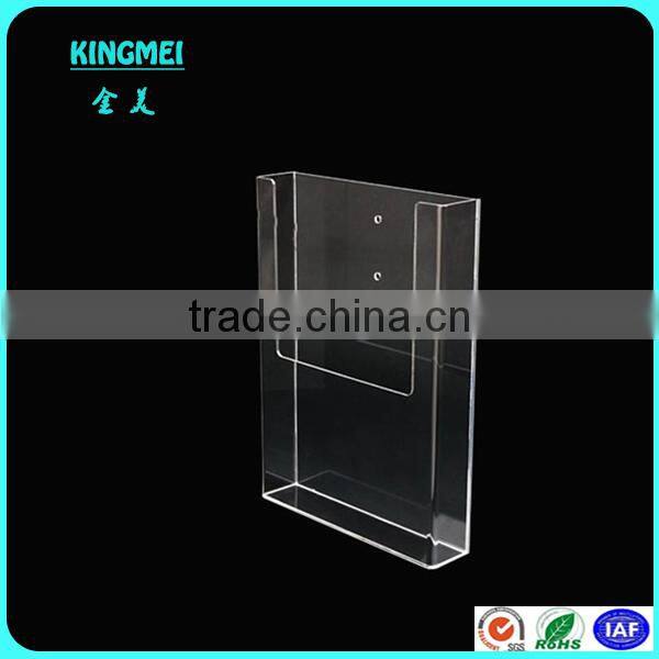 Floor standing clear acrylic brochure holders hanging brochure holder