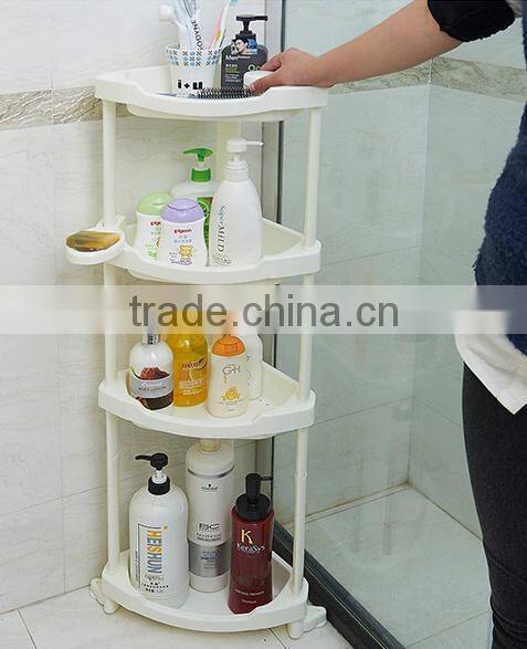 plastic 3 or 4 layers bathrooms tripod shelf