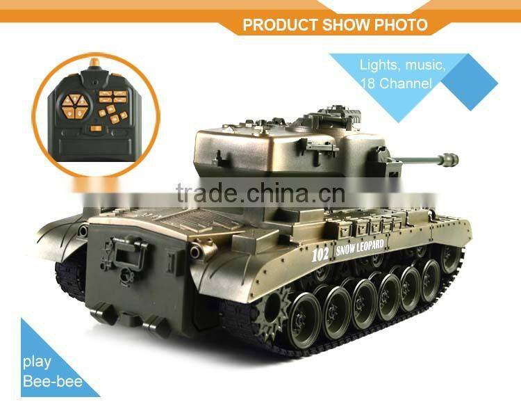 2015 Hot Sale High Quality 2.4G 18 CH rc world of plastic tanks toy, RTH217851