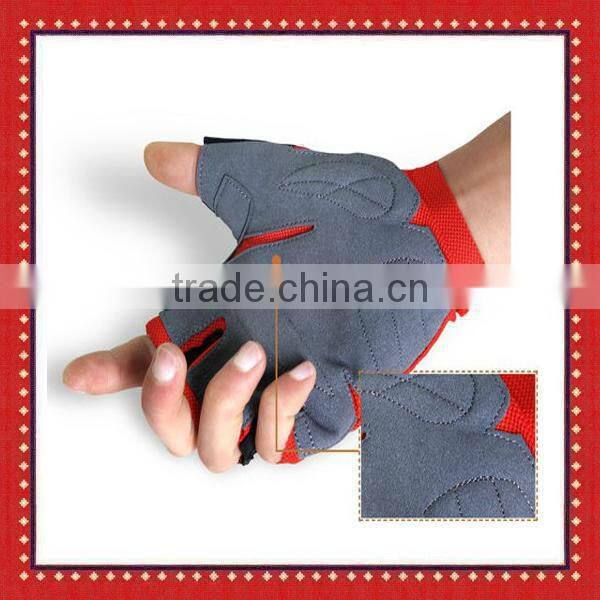 Mesh cloth Fingerless Sport gym gloves ZMA1147